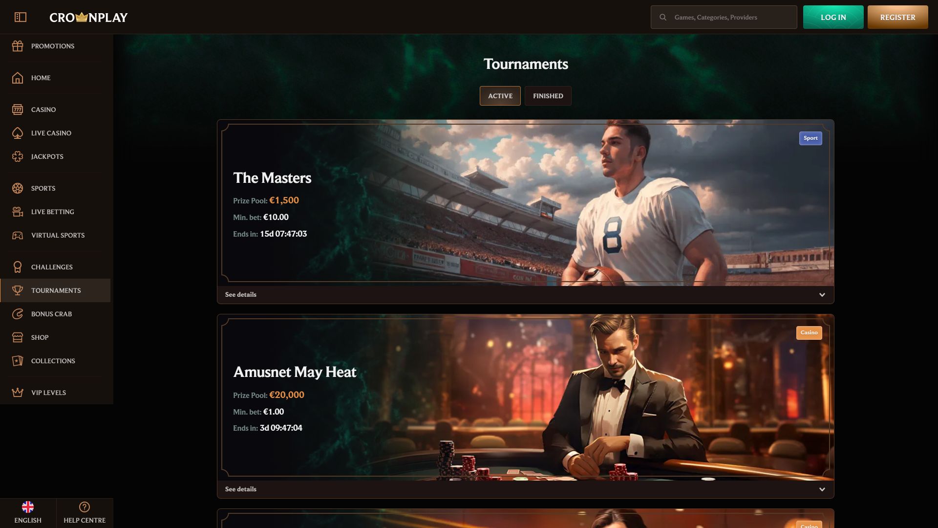 Crownplay Casino Desktop Tournaments