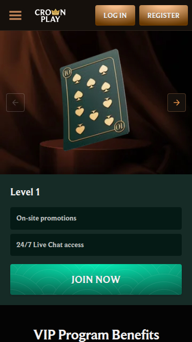 CrownPlay Casino Mobile VIP Program