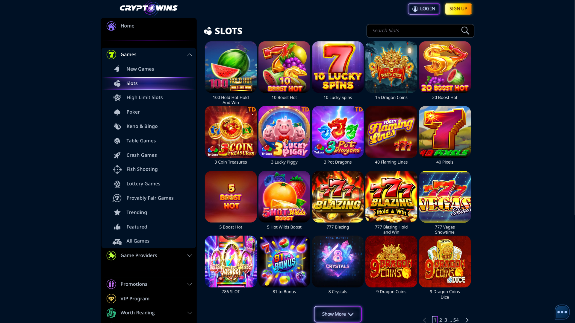 CryptoWins Games Desktop