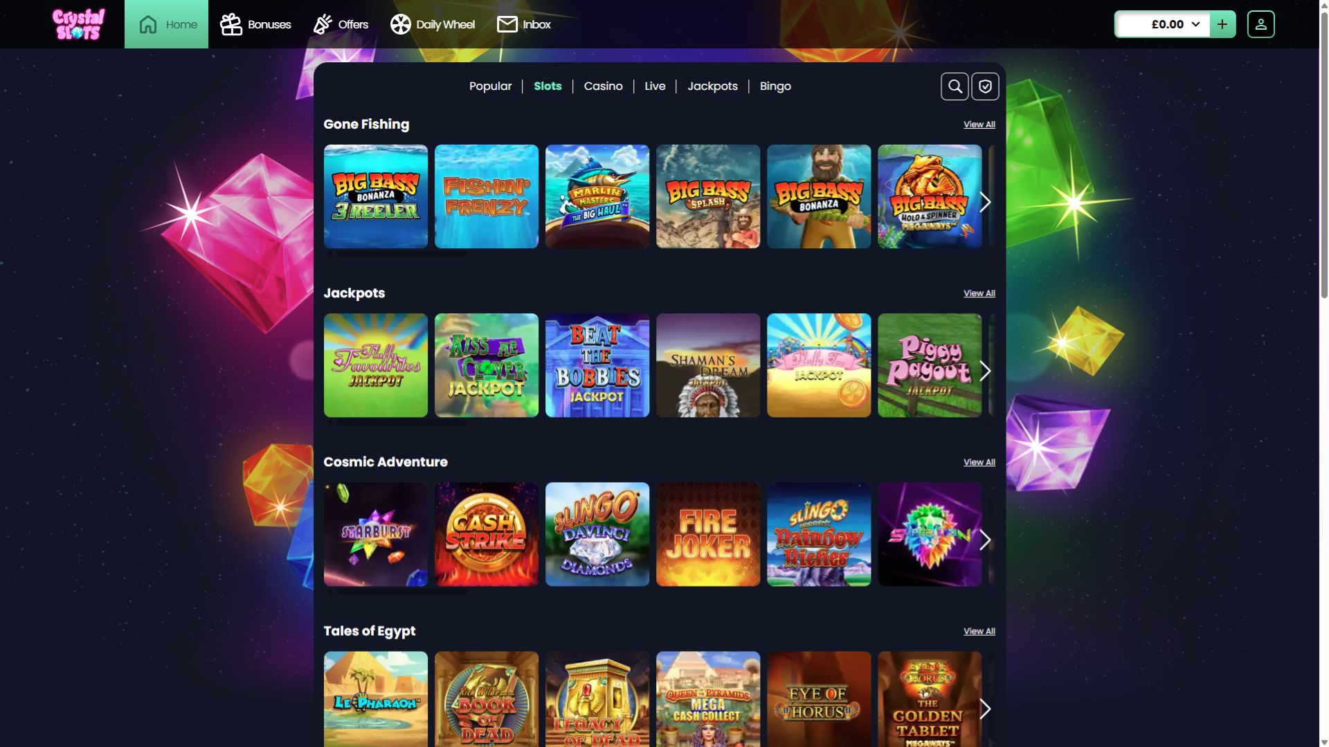 Crystal Slots Desktop Image Games