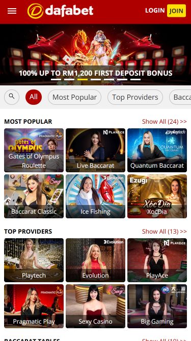 Dafabet Casino Mobile Image Live Dealer