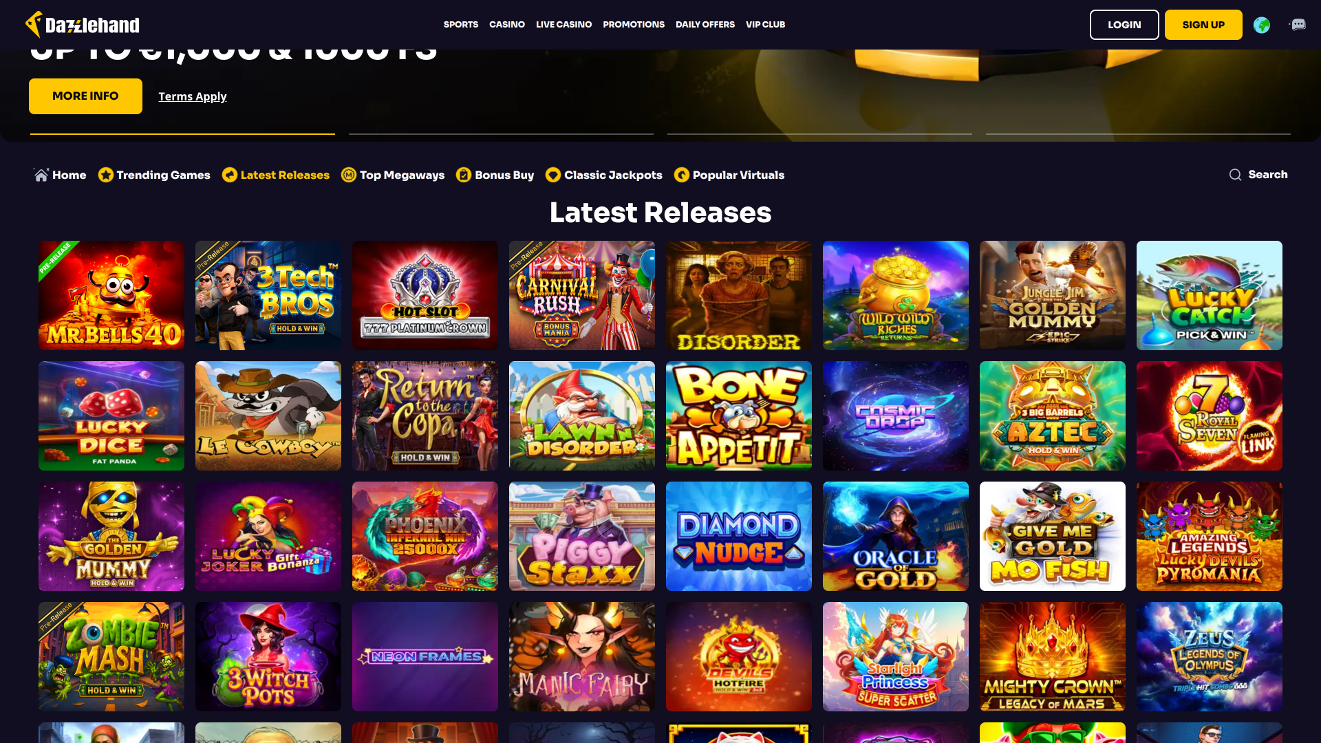 DazzleHand Casino Desktop Games