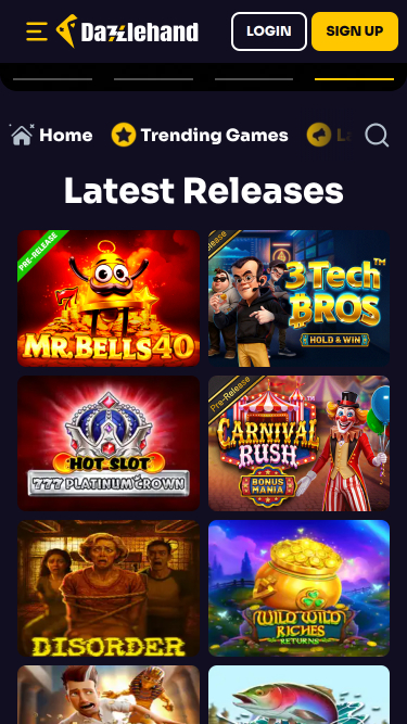 DazzleHand Casino Mobile Games