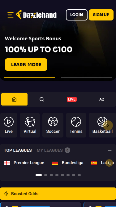 DazzleHand Casino Mobile Sports Betting