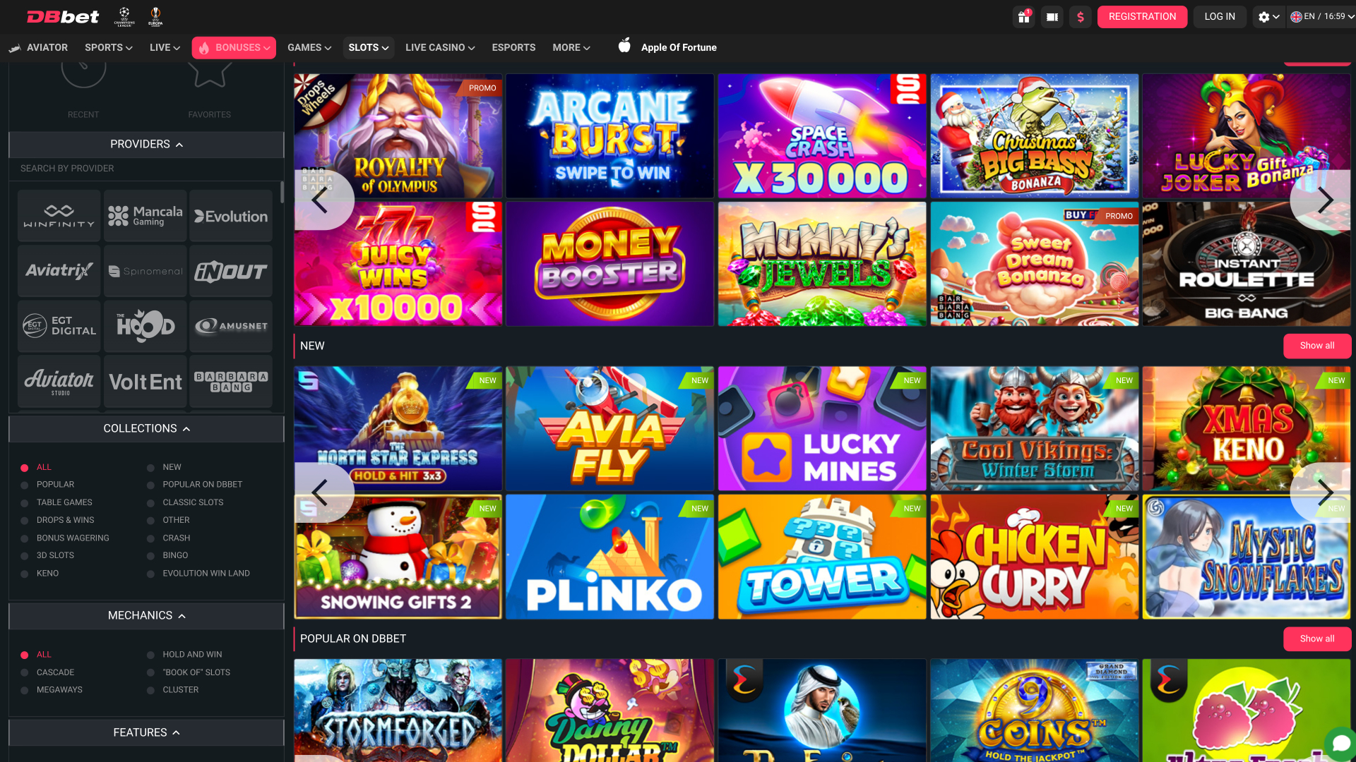 Dbbet Casino Desktop Game Developers