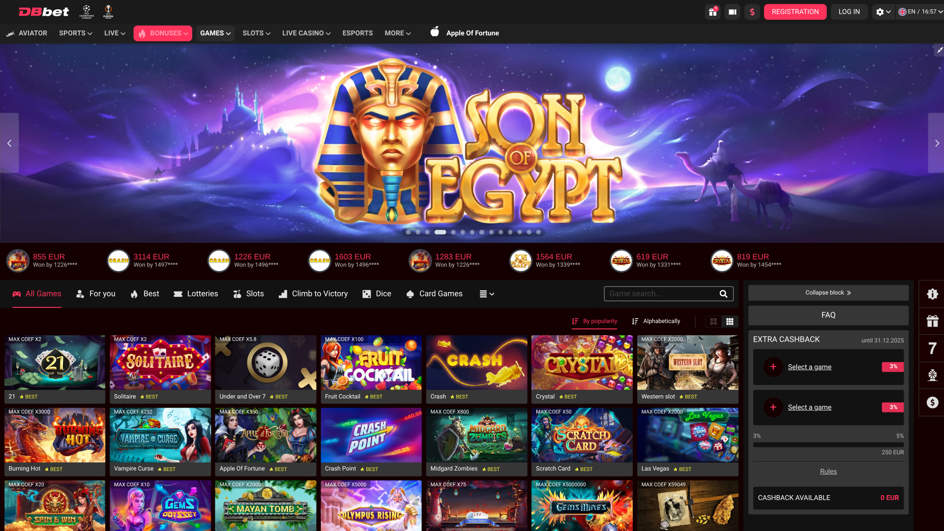 Dbbet Casino Desktop Games