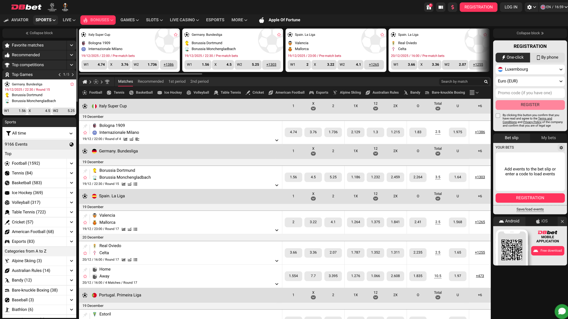 Dbbet Casino Desktop Sports