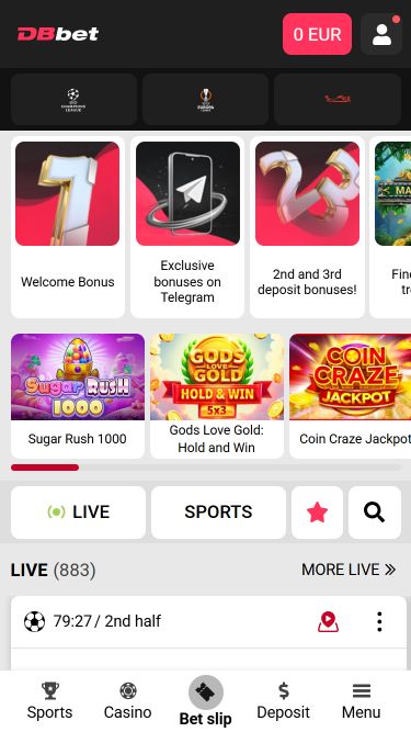 Dbbet Casino Mobile Image Homepage