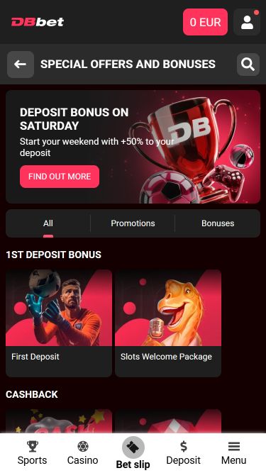 Dbbet Casino Mobile Image Promotions