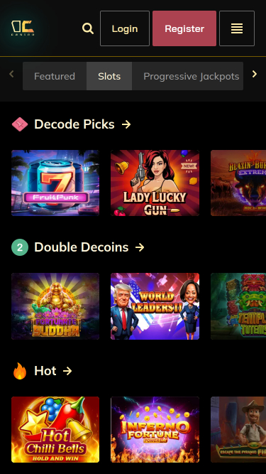 Decode Casino Games Mobile