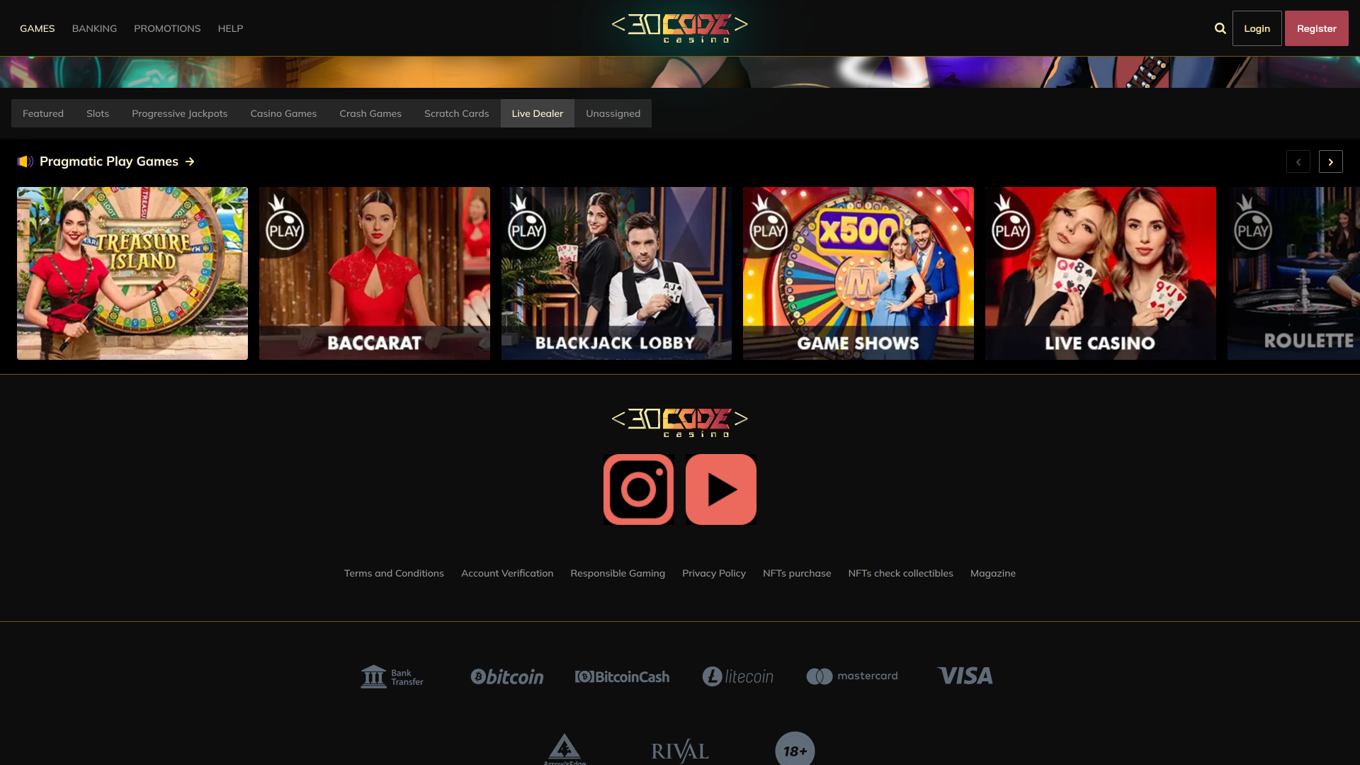 Decode Casino Live Dealer Desktop