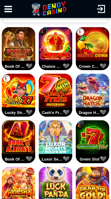 Dendy Casino Games Mobile