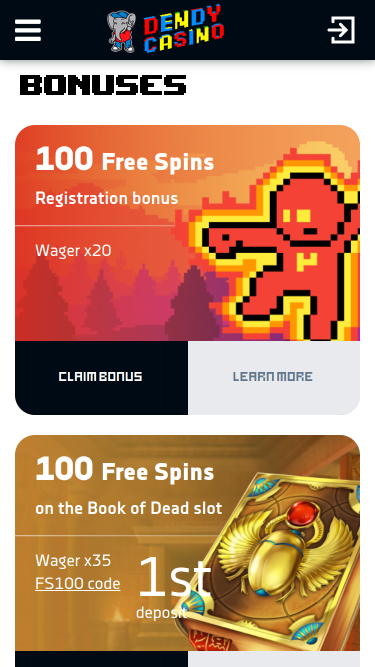 Dendy Casino Promotions Mobile