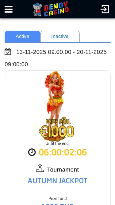 Dendy Casino Tournaments Mobile