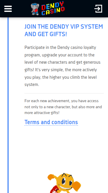 Dendy Casino Mobile VIP Program