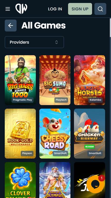 DepositWin Casino Mobile Image Games