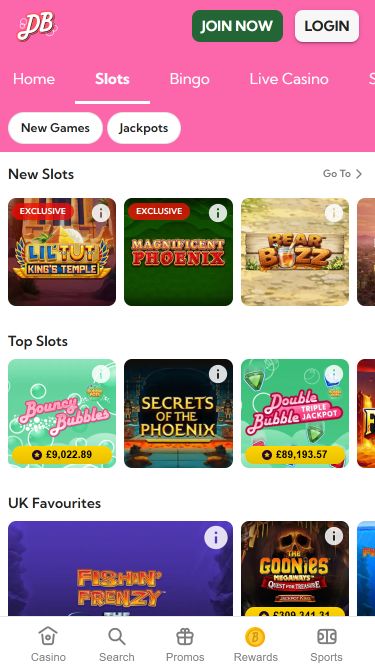 Double Bubble Bingo Mobile Image Games