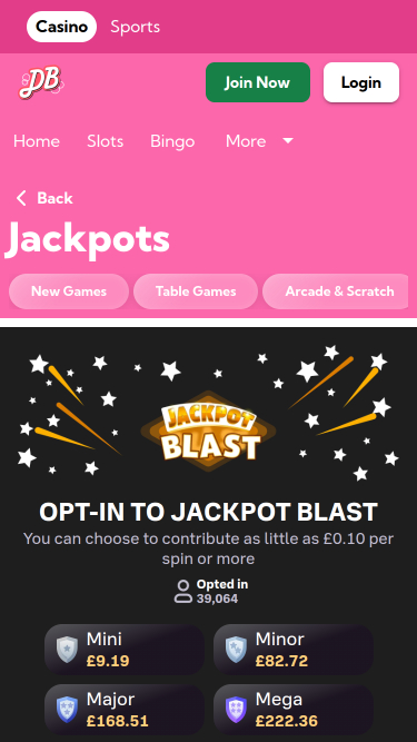 Double Bubble Bingo Mobile Jackpot