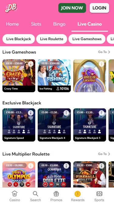 Double Bubble Bingo Mobile Image Live Dealer