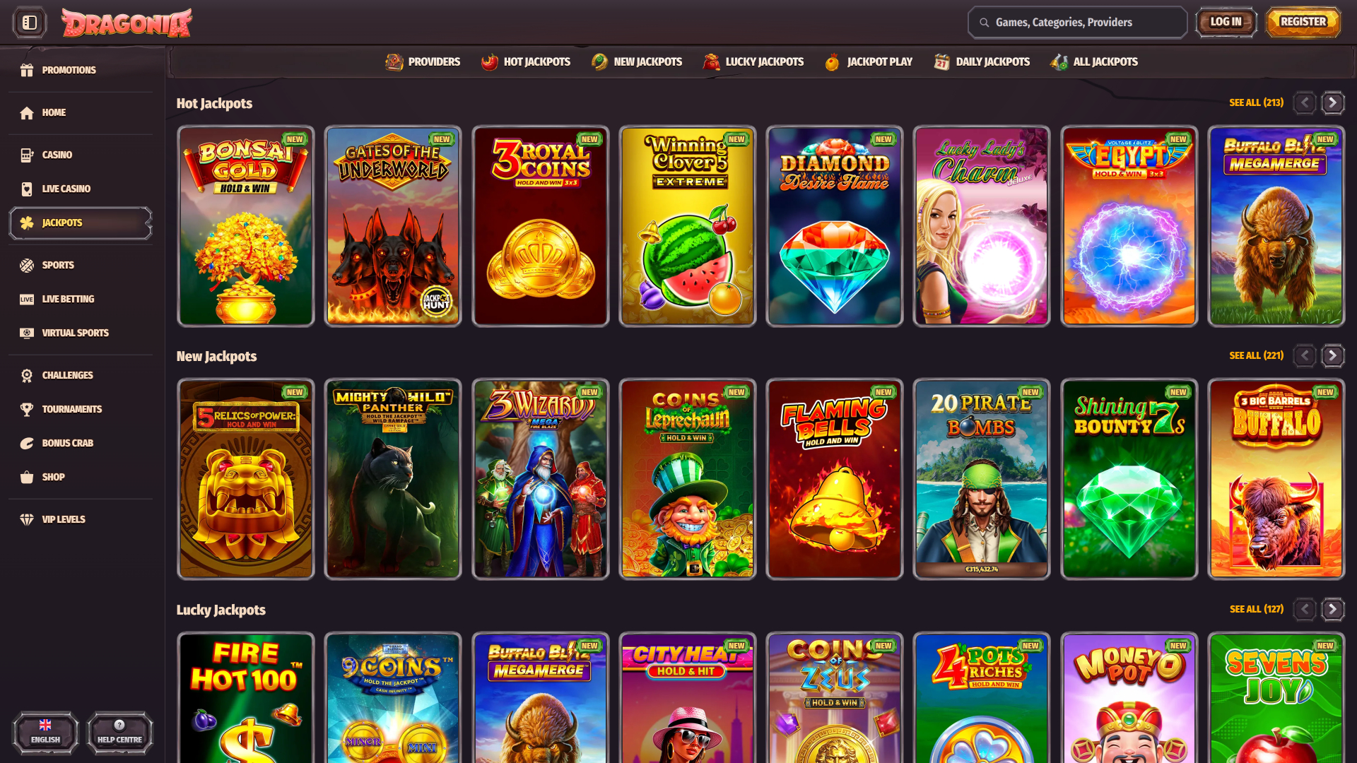 Dragonia Casino Desktop Jackpot