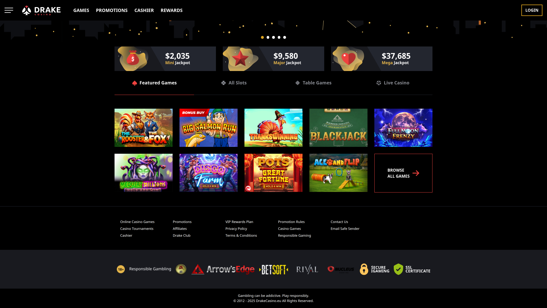 Drake Casino Game Developers Desktop
