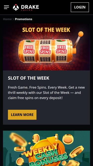 Drake Casino Promotions Mobile