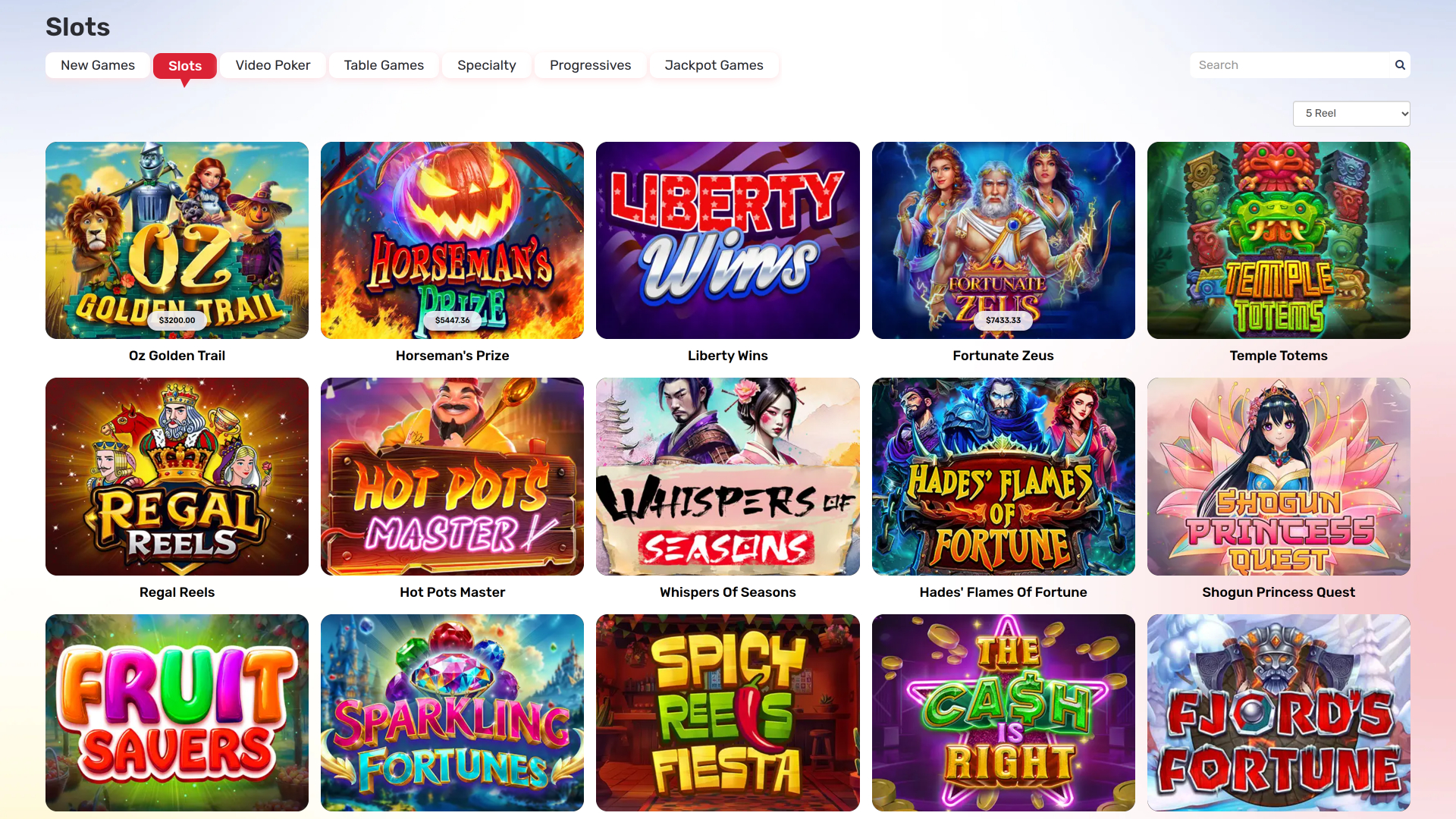 Dream Royale Casino Games Desktop