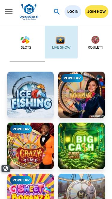 Mobiles Bild des Live-Dealers von DrueckGlueck Casino