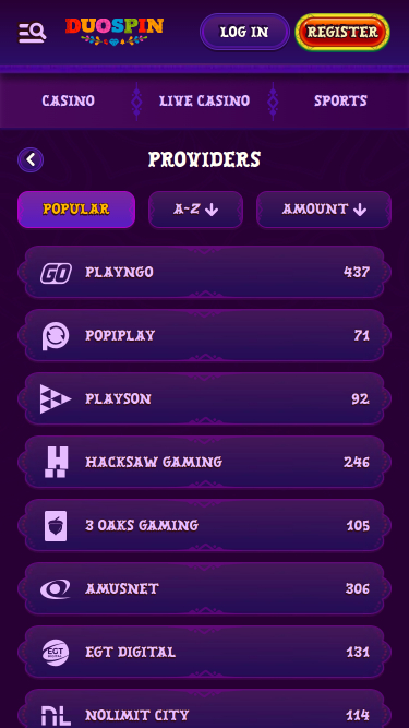 DuoSpin Casino Mobile Game Developers