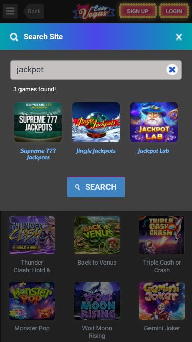 Eddy Vegas Mobile Image Jackpot