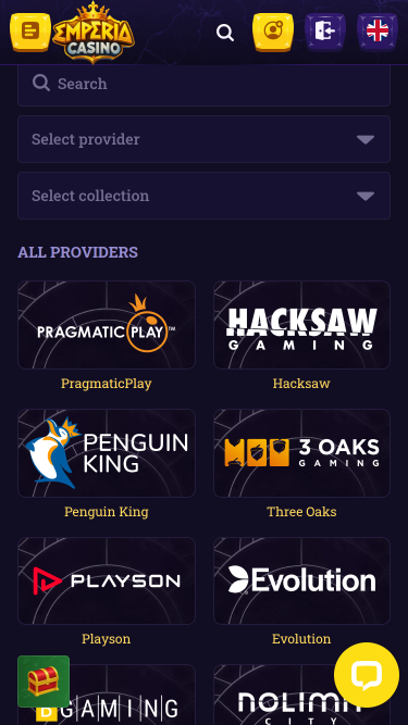 Emperia Casino Mobile Game Developers