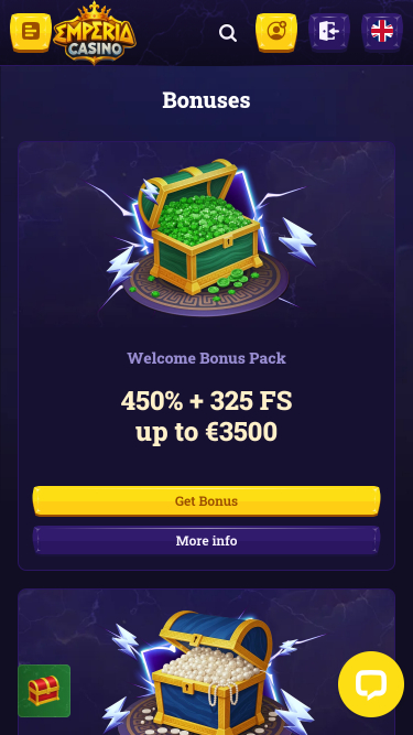 Emperia Casino Mobile Promotions