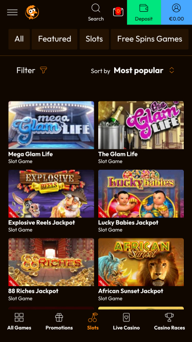 Emu Casino Jackpot Mobile