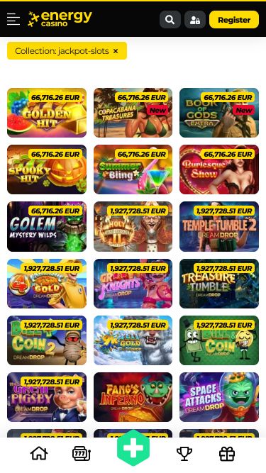 Energy Casino Mobile Image Jackpot