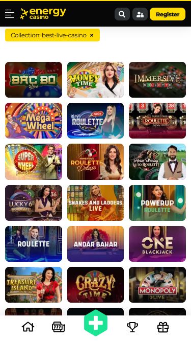 Energy Casino Mobile Image Live Dealer