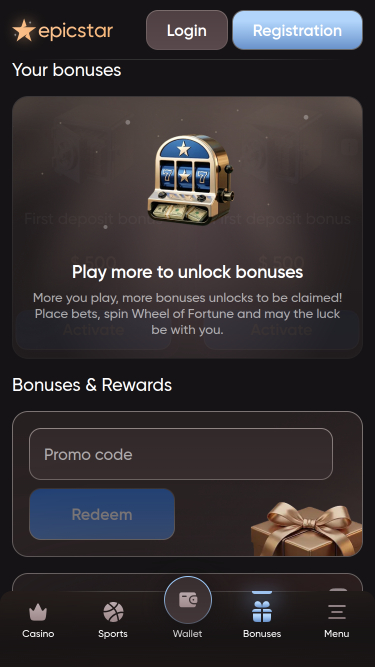 Epicstar Casino Mobile Promotions
