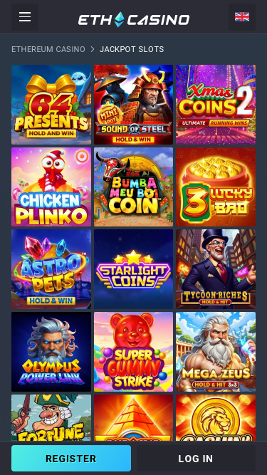 ETH Casino Jackpot Mobile