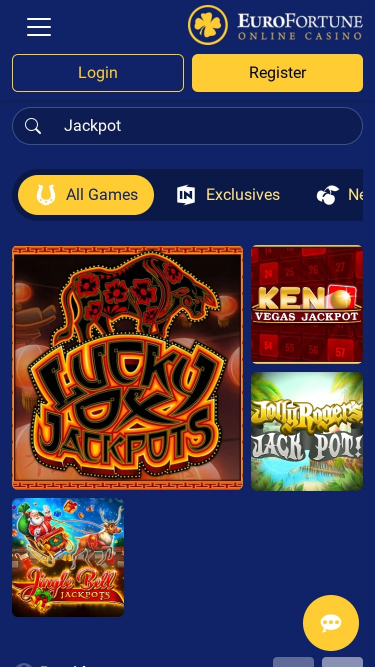 EuroFortune Casino Jackpot Mobile