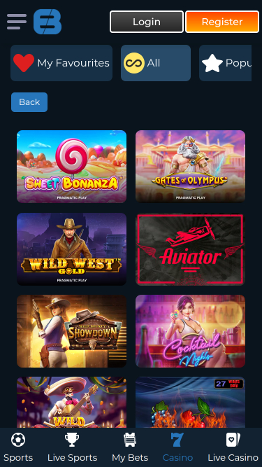 Exclusive Bet Casino Mobile Games