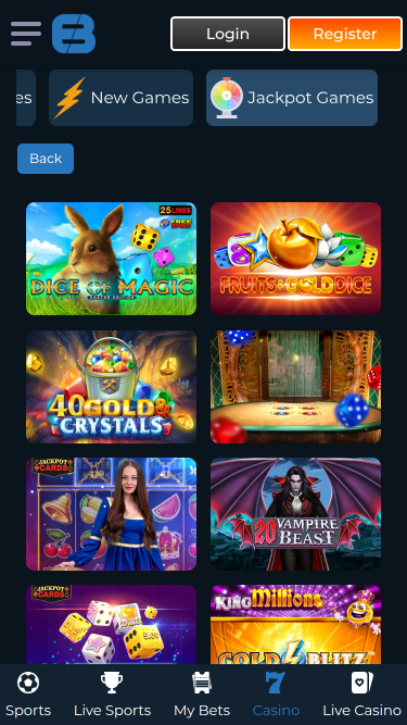 Exclusive Bet Casino Mobile Jackpot