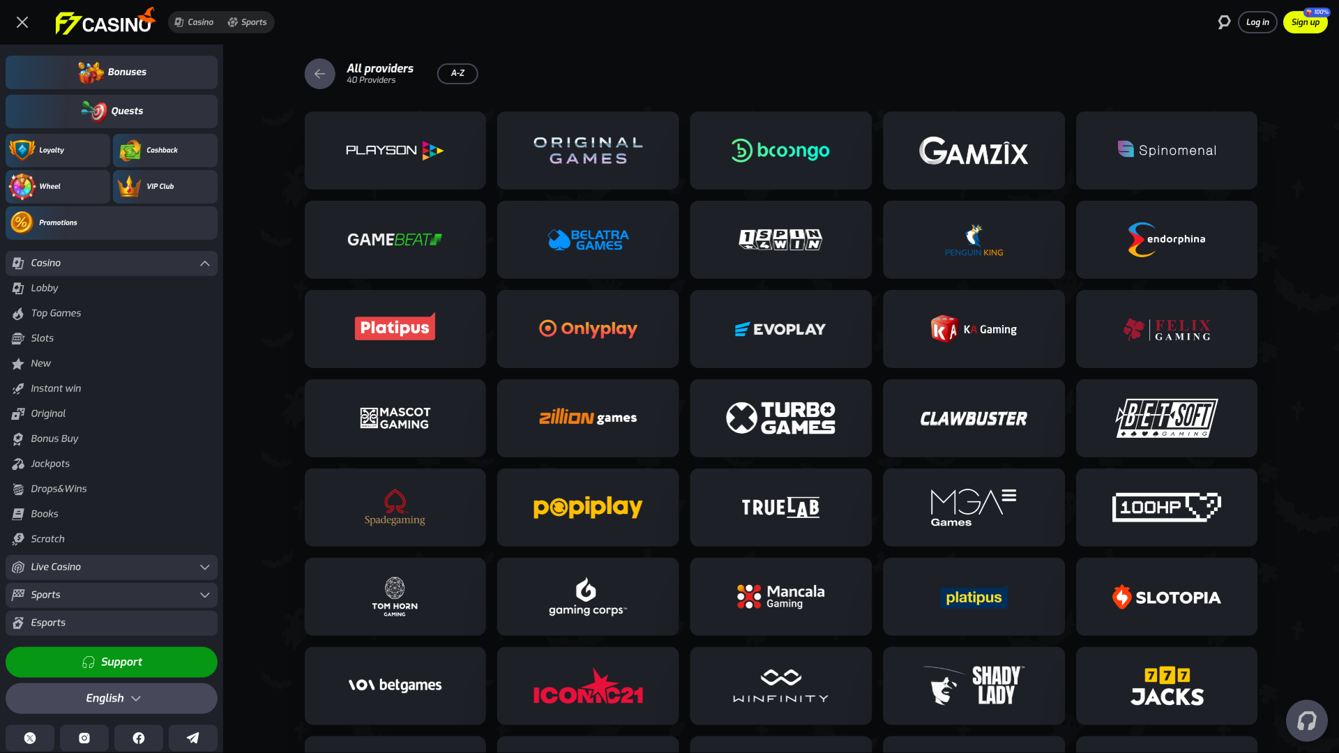 F7 Casino Desktop Game Developers