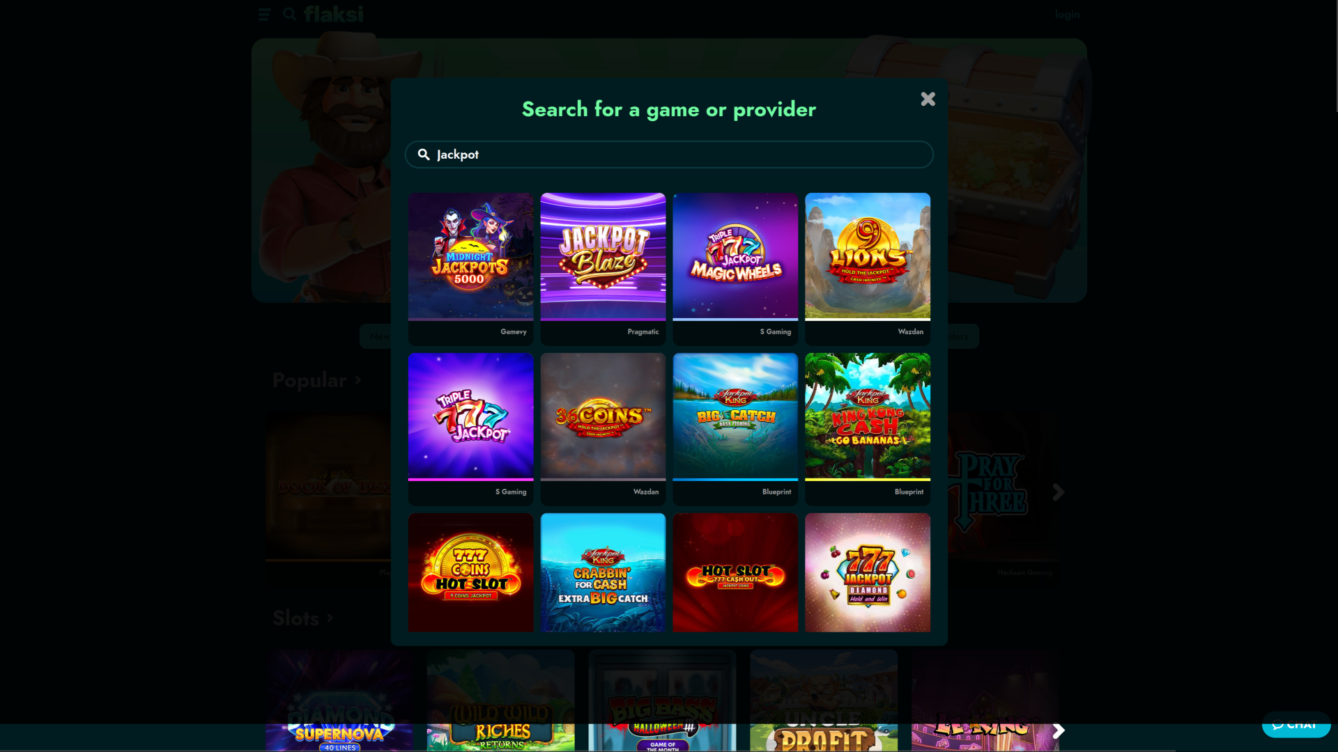 Flaksi Desktop Jackpot