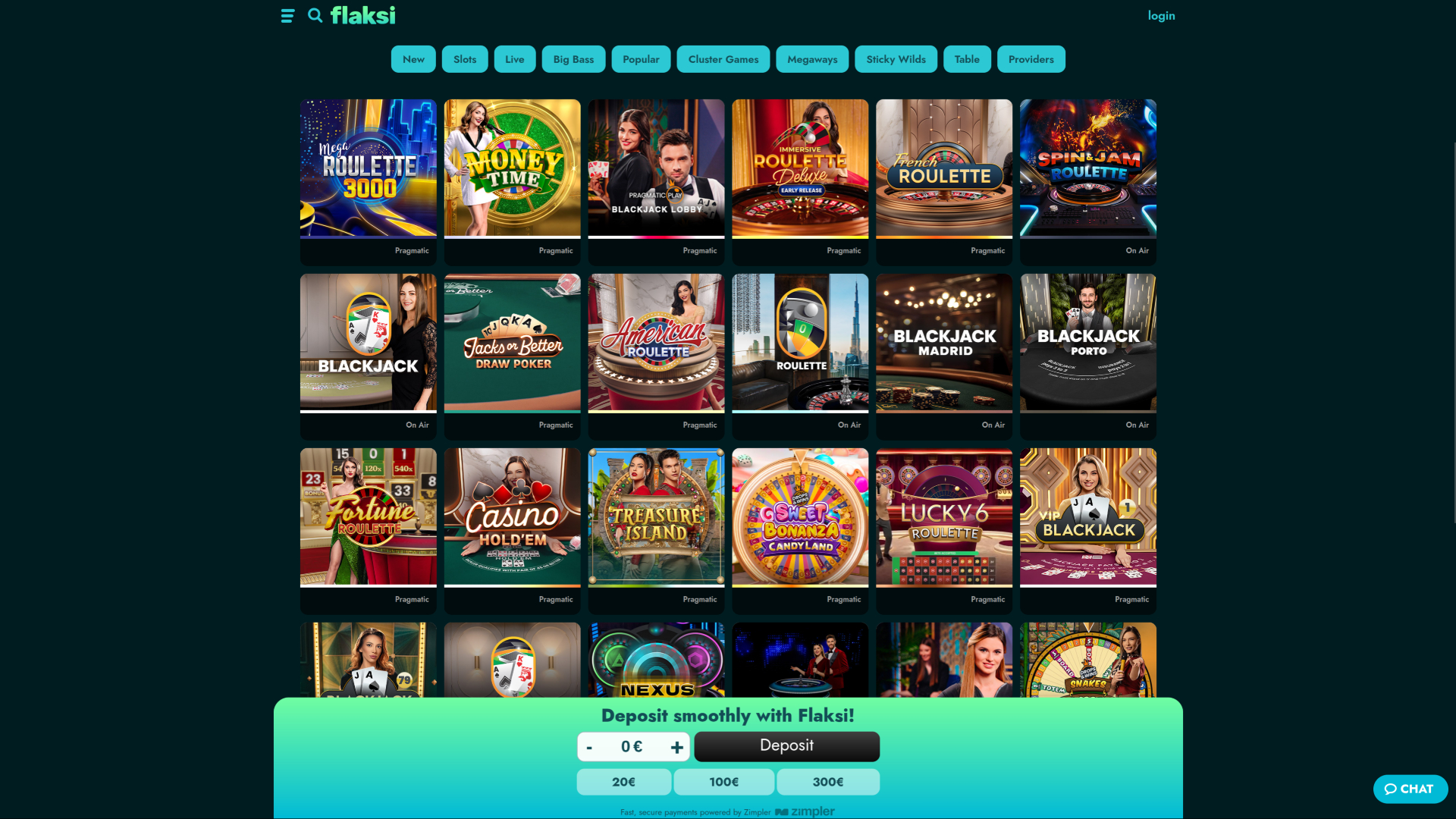Flaksi Desktop Live Dealer