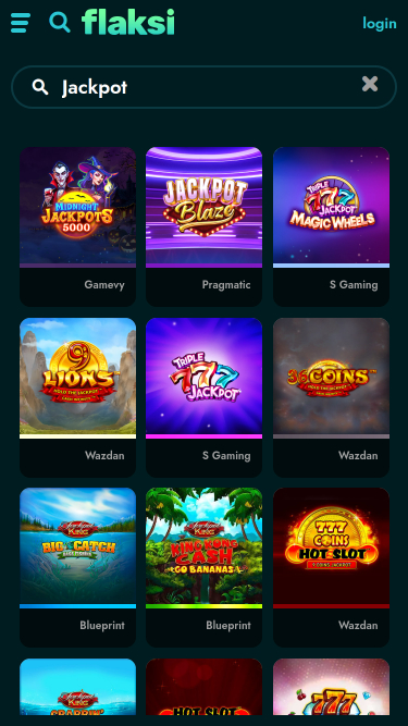 Flaksi Mobile Jackpot