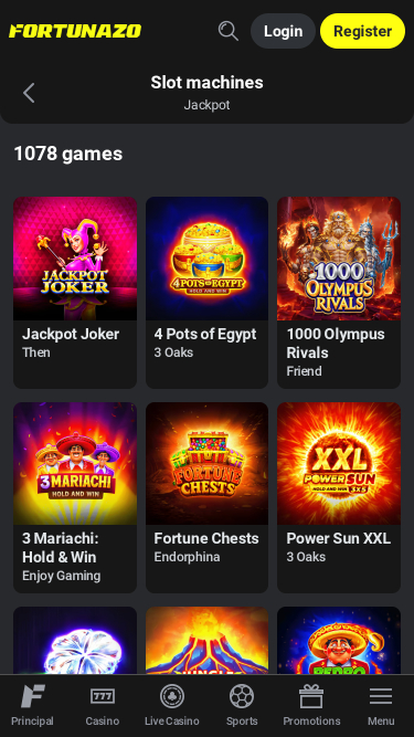 Fortunazo casino mobile Jackpot