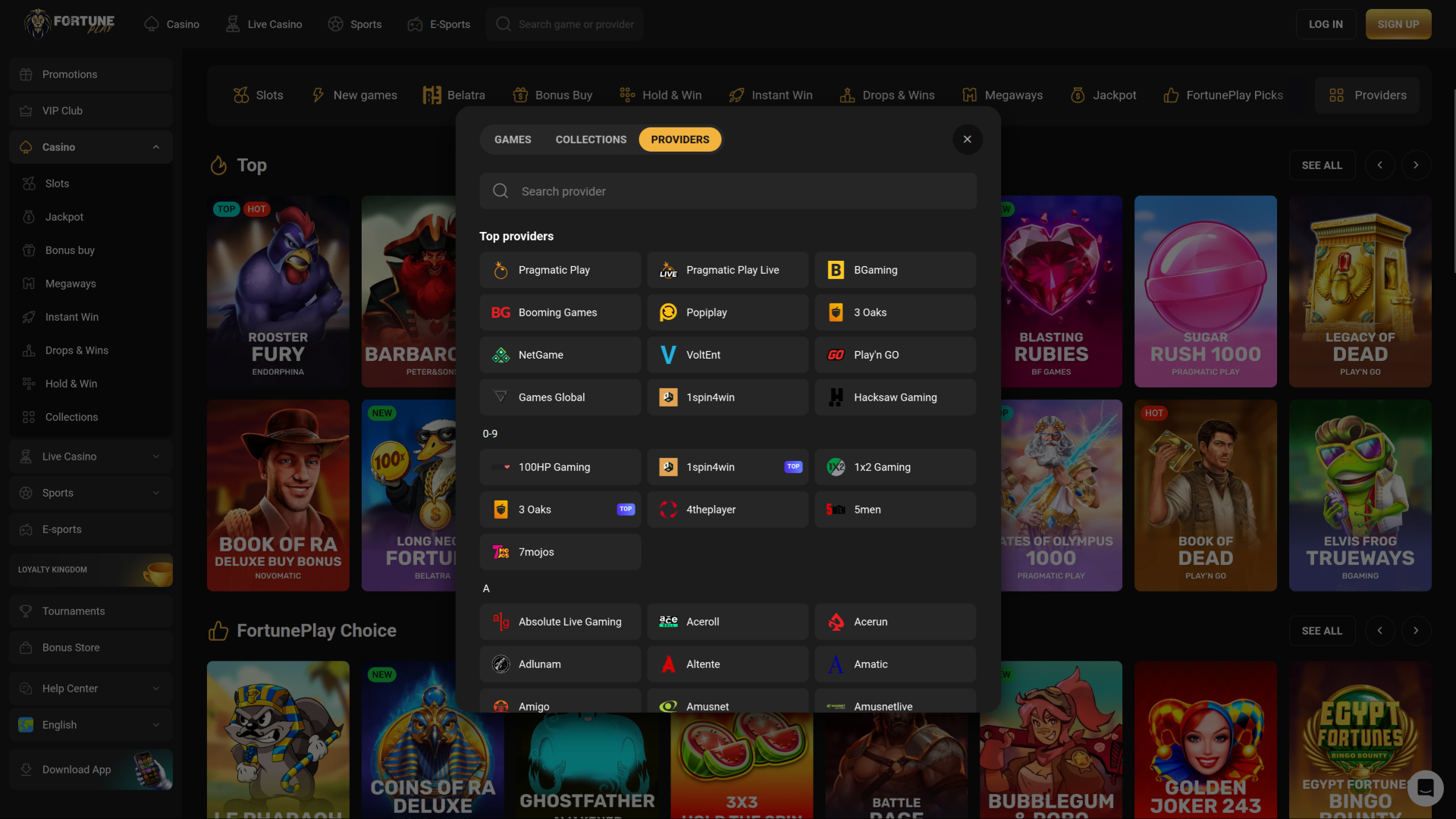 Fortune Play Casino Desktop Game Developers