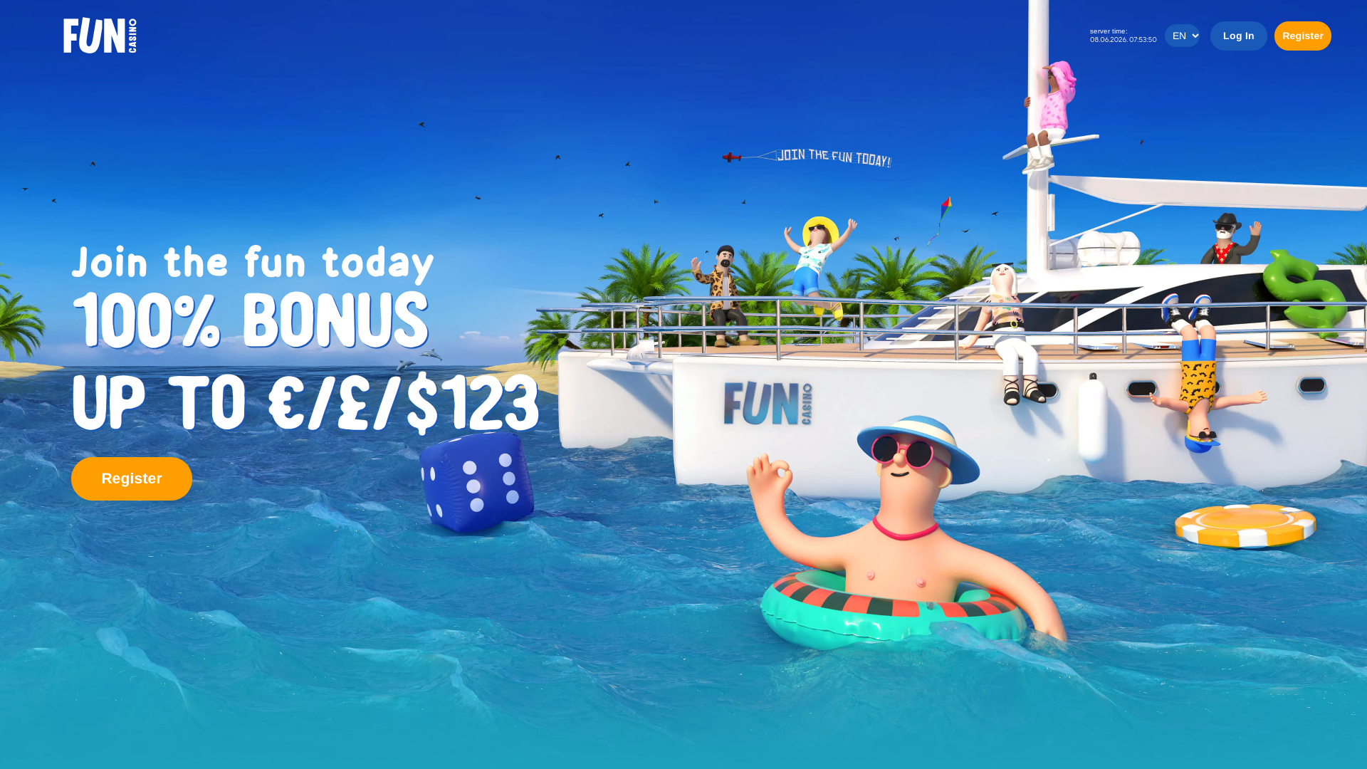 Fun Casino Desktop Homepage