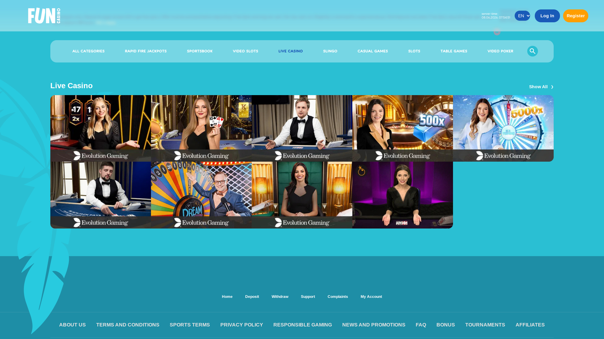 Fun Casino Desktop Live Dealer