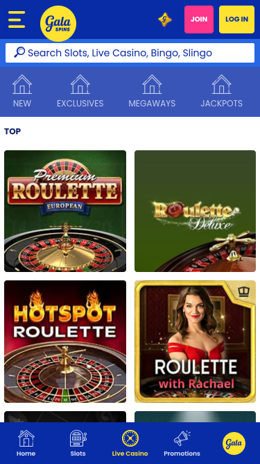 Gala Bingo Mobile Live Dealer