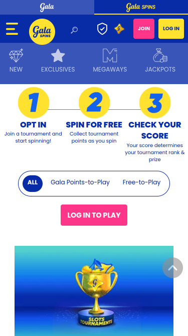 Gala Spins Mobile Tournaments
